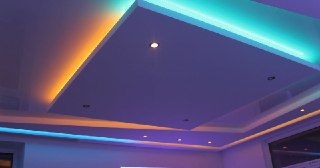 Натяжной потолок с подсветкой Шелехов, цена от 2154 руб.