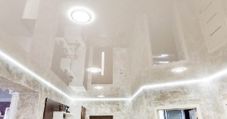 Натяжной ПВХ потолок Шелехов, цена от 2154 руб.